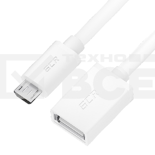 Кабель GCR 1.0m Type C-C, белый, для iPhone 15, Android, текстиль, в коробке, GCR-55683