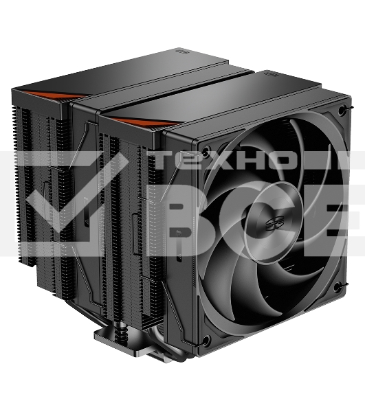 Кулер для процессора PCCooler RZ620 BK (260W, 4-pin PWM, 157.5mm, Al/Cu, 6x6mm, 1x120mm, 86.73CFM, 32dBA, 2200RPM, S: 1851/1700/1200/115X, AM5/AM4, black)