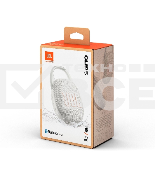 Портативная акустика JBL CLIP 5, белый