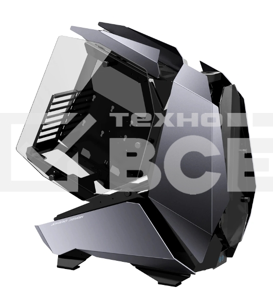 Корпус без блока питания JONSBO MOD-5, Full-Tower, TG, no fans, 2xUSB-A 3.0 + 1xUSB-C 3.2, ATX, mATX, mITX Gray