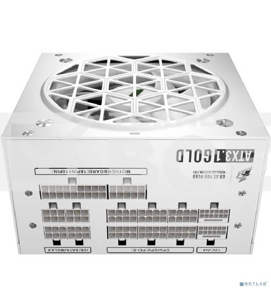 Блок питания 1STPLAYER NGDP GOLD 750W White, ATX 3.1, APFC, 80 PLUS Gold, LLC+DC-DC, full Japan solid-state caps, 120мм fan, full modular, HA-750BA4-WH