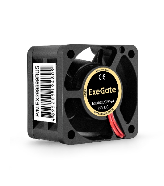 Вентилятор 24В DC ExeGate EX04020S2P-24 (40x40x20 мм, Sleeve bearing (подшипник скольжения), 2pin, 7000RPM, 29dBA)