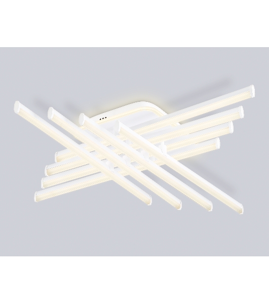 Потолочный светодиодный светильник Ambrella light FL6261 WH белый 130W 3000K-6400K 810*810*130 (ПДУ ИК)
