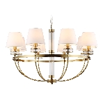 Люстра Ambrella light LH71253/8 BS/WH латунь/белый E14/8 max 40W D870*990, фото8