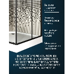Душевой уголок BAU Stil квадратный с поддоном 90x90х195, прозрачное закаленное стекло с черным рисун, фото4
