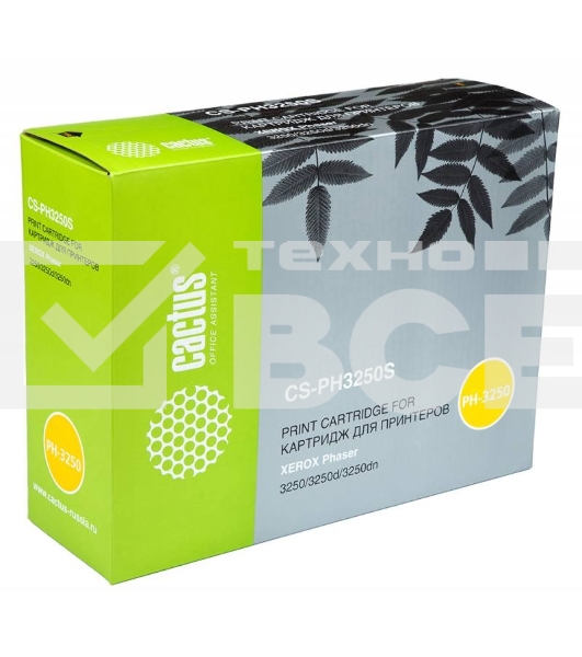 Картридж лазерный Cactus CS-PH3250S 106R01373 черный (3500 стр.) для Xerox Phaser 3250/3250d/3250dn