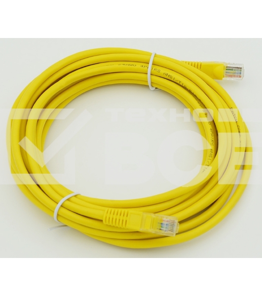 Сетевое оборудование Patchcord molded 5E Copper 5m yellow