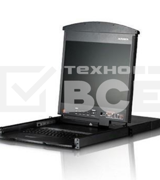 Квм консоль ATEN 8P CAT5 HIGH DENSITY DUAL RAIL LCD OVER