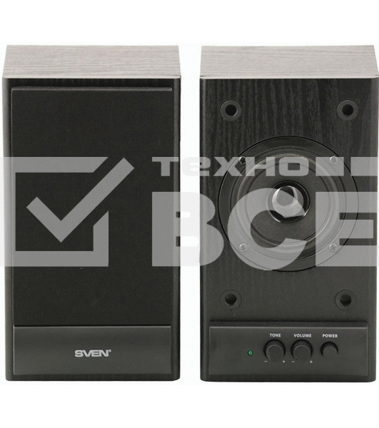Колонки Sven SPS-607 2.0 черный 6Вт