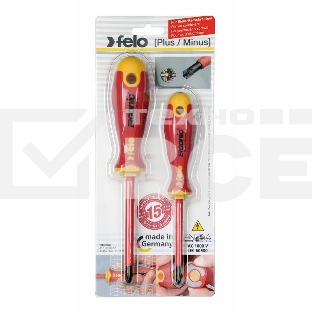 Набор отверток FELO 41792191 набор крестовых диэлектрических отверток ergonic 2шт
