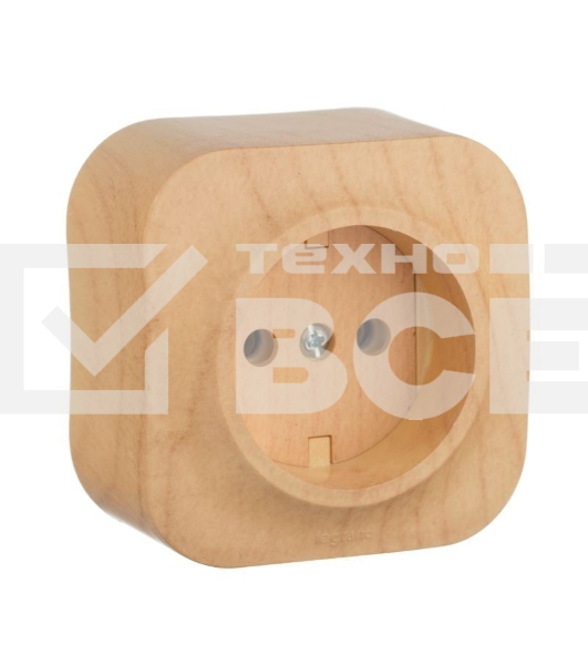 Розетка без заземления без шторок Legrand 782270 (Дерево)