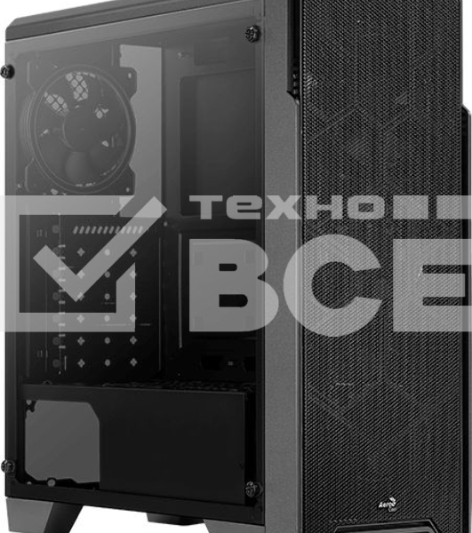 Компьютерный корпус Aerocool / Formula Ore Saturn FRGb-G-BK-v1 (2xUSB, 2xAudio, 0.5 мм,3x120 мм FAN, прозрачная стенка-закаленное стекло, ATX,