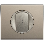 Лицевая панель для выключателя с индикацией титан, фото7