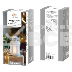 Декоративный фонарь NEON-NIGHT 12х12х20,6 см, белый корпус, теплый белый цвет свечения с эффектом пламени свечи NEON-NIGHT, фото4