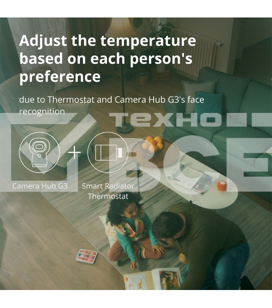 Термоголовка Aqara Smart Radiator Thermostat E1 (SRTS-A01) для радиат. резьбовой