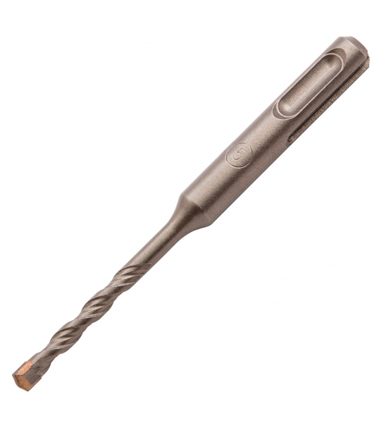 Бур по бетону, двойная спираль, Cobalt W-tip, 5x110 мм, SDS PLUS Denzel