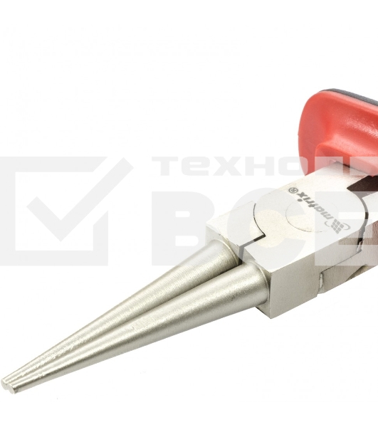 Круглогубцы Matrix NICKEL, 160 мм, никелированные, двухкомпонентные рукоятки