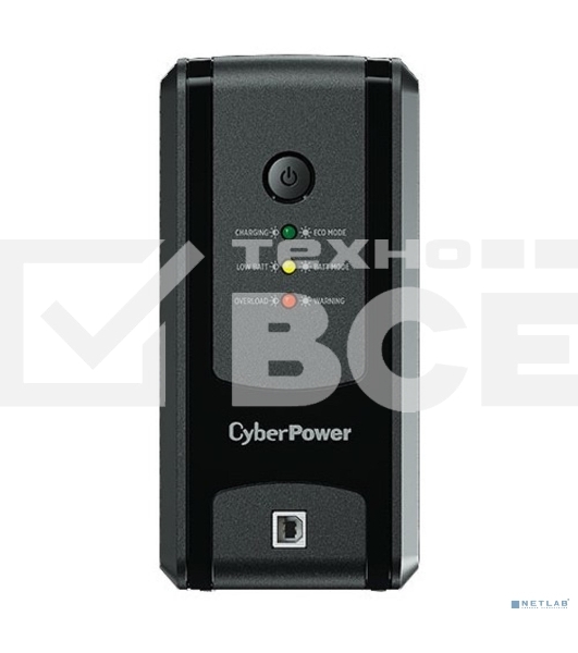 Источник бесперебойного питания CyberPower Line-Interactive UT850EG, 850VA/425W, USB/RJ11/45, (3 EURO)