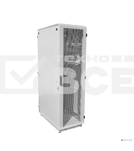 Шкаф телекоммуникационный напольный 42U (600x800) дверь перфорированная 2 шт. (3 места), [ ШТК-М-42.6.8-44АА ]