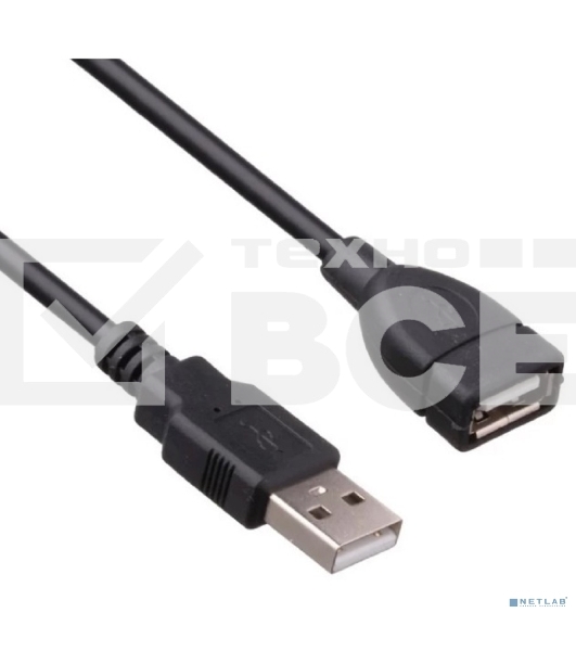 Удлинитель USB 2.0 ExeGate EX-CC-USB2-AMAF-0.5 (Am/Af, 0,5м)