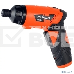 Отвертка аккумуляторная PATRIOT PS 136Li Li-Ion, 3.6 В/1,5 Ач, Реверс, 200 об/мин, 3,5 Нм, патрон: НЕХ 1/4