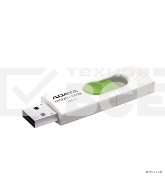 Флеш диск 64GB USB 3.2 Gen1 AUV320-64G-RWHGN White/Green