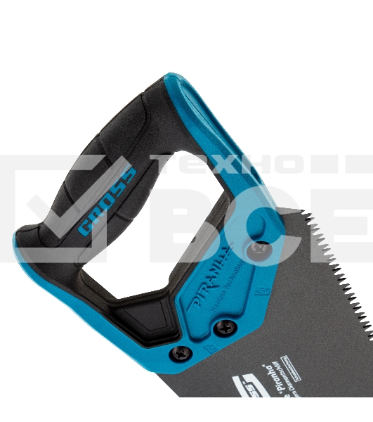 Ножовка по дереву 'PIRANHA', 500 мм, 7 TPI, 3D-зуб, тефл. покр.полотна, 2-х комп. рук-ка Gross
