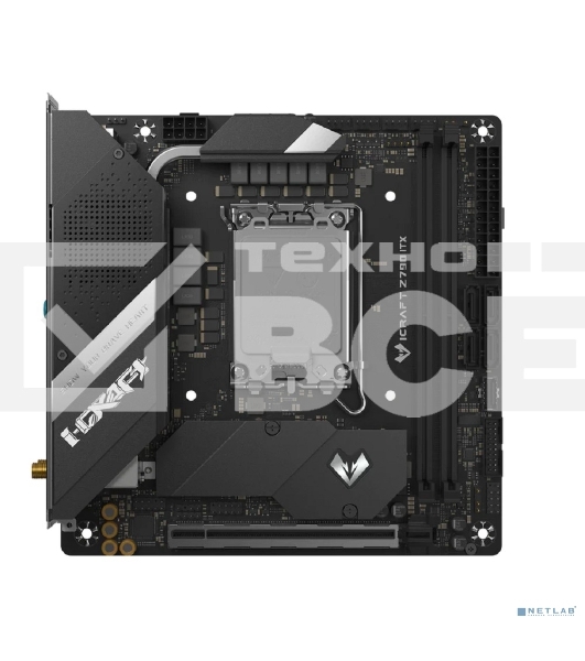 Материнская плата Maxsun iCraft Z790ITX WI-FI, LGA1700, Intel Z790, 2xDDR5, 4xSATA, 2xM.2, 1xPCIe 5.0 x16, 1xDP, 1xHDMI, 1x2.5Gb LAN, Wi-Fi 6E, Bluetooth 5.3, 1xUSB-C 20Gbps, 4xUSB-A 5Gbps, 4xUSB-A 2.0, 2x3.5 мм, 5.1, mini-ITX