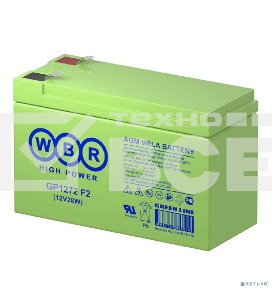 Батарея WBRGP1272 F2 (12V28W) 12В 7.2А.ч