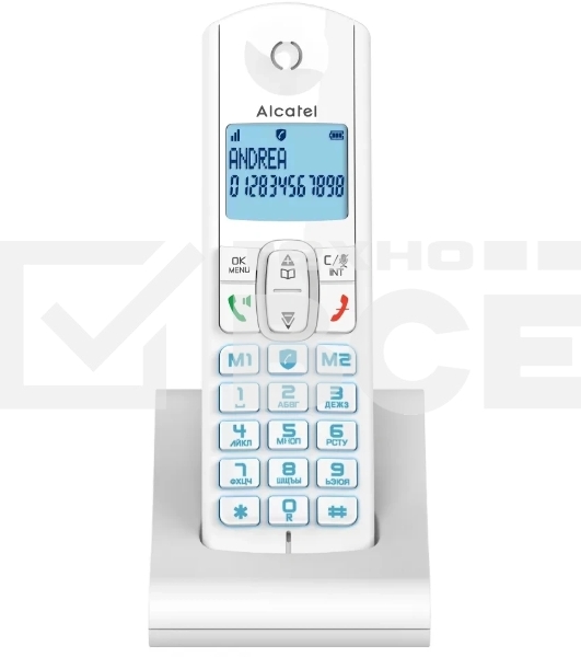 Радиотелефон ALCATEL F685 RU белый