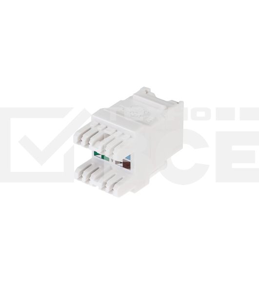Модуль Keystone Rexant Jack RJ-45(8P8C), UTP, CAT 6, тип 180 градусов, с пылезащитной шторкой, белый PRO
