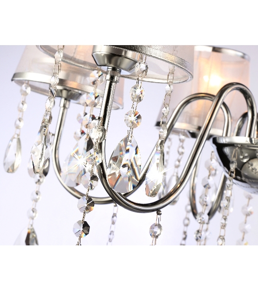 Светильник Ambrella light TR4588/6 CH/SL хром/серебро E14/6 max 40W D660*570