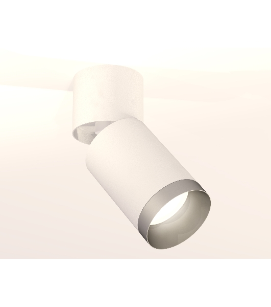 Комплект накладного поворотного светильника Ambrella light XM6312043 SWH/WH/MCH белый песок/белый/хром матовый MR16 GU5.3 (A2220, C6312, N6133)
