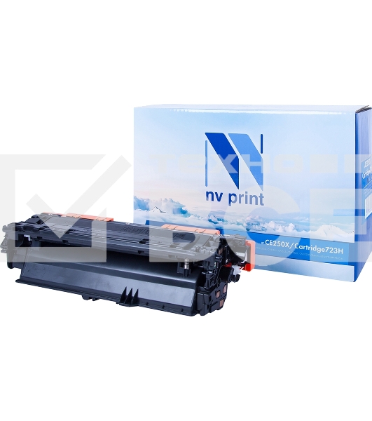 Картридж лазерный NVPrint совместимый HP CE250X Black для LJ Color CM3530/CP3525 (10500k)