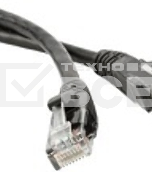 Кабель Патч-корд Lanmaster UTP TWT-45-45-0.5-BK вилка RJ-45-вилка RJ-45 кат.5е 0.5м чёрный ПВХ (уп.:1шт)