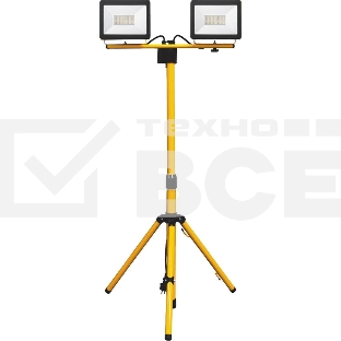 Прожектор на штативеFERON 295672*30W 6400К 220V черный IP65, LL-502