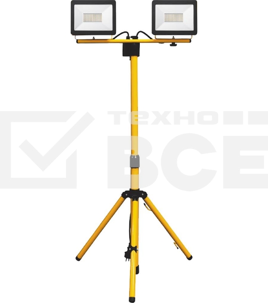Прожектор на штативеFERON 295672*30W 6400К 220V черный IP65, LL-502