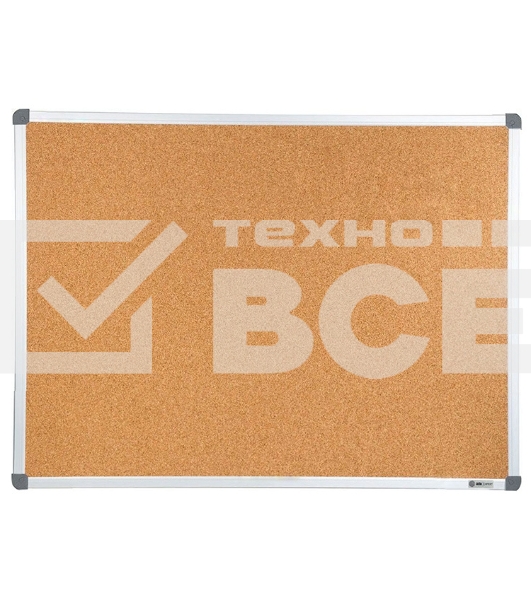 Демонстрационная доска Cactus CS-CBD-90X120 пробковая 90x120см алюминиевая рама