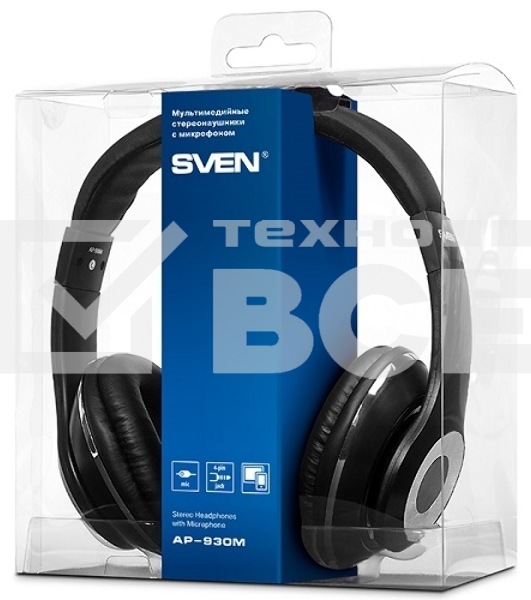 Наушники SVEN AP-930M черный 3 5 мм