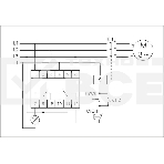 Реле контроля наличия и чередования фаз CKF-318-1 (контроль чередования; слипания фаз; регулировка верх. и нижн. порога напряжения; регулировка задержки отключения; 1 модуль; монтаж на DIN-рейке)(аналог РНПП-311М) F&F EA04.002.007, фото 1
