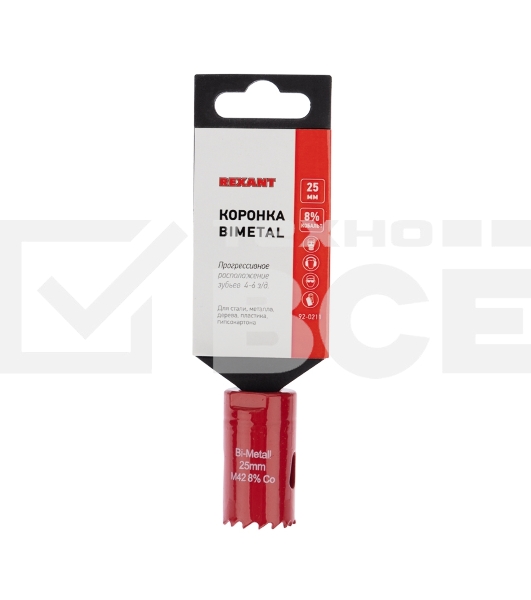 Коронка Bimetal 25 мм REXANT