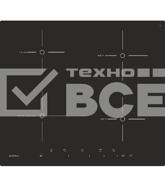 Индукционная варочная поверхность Darina PL EI305 B черный