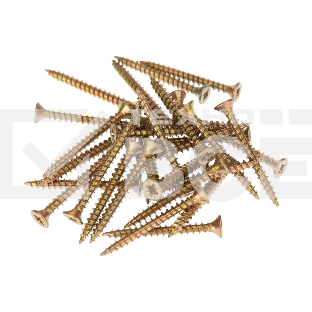 Саморез универсальный KRANZ 3х30, желтый цинк, пакет (20шт.)