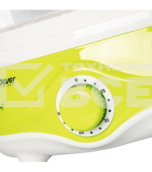 Пароварка электрическая Endever Vita-171, белый/зеленый, мощность 1000 Вт, объем 11 л