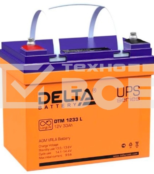 Батарея Delta DTM 1233 L (12V, 33Ah)