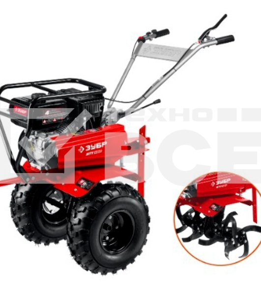 Мотоблок ЗУБР МТУ-450 бензиновый усиленный, 212 см3