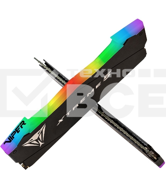 Оперативная память Patriot Viper Xtreme, DDR5, 32Gb (2x16Gb), 7800MHz, CL38, с радиаторами, RGB, черный