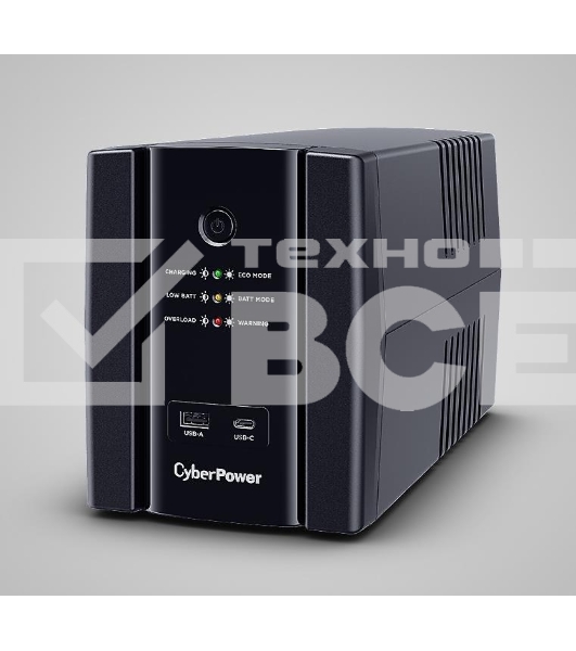 Источник бесперебойного питания CYBERPOWER 1320 Вт 2200 ВА LineInteractive Количество фаз 1 phase UT2200EIG