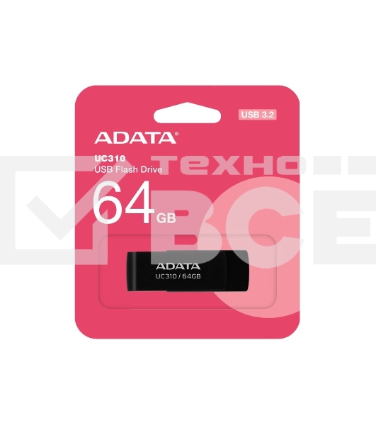 Флеш диск ADATA USB3 64GB UC310-64G-RBK