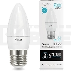 Лампа светодиодная LED Elementary Candle E27 8Вт 4100К Gauss 33228, фото2